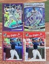 2023 Donruss Lot Ken Griffey Jr Purple Holo, Pink 1990 Image Variation Unleashed