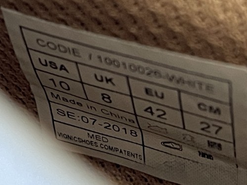 VIONIC CODIE Orthotic Slip On Sneakers Comfort Walking Leather Shoes US 10 White - Picture 5 of 9