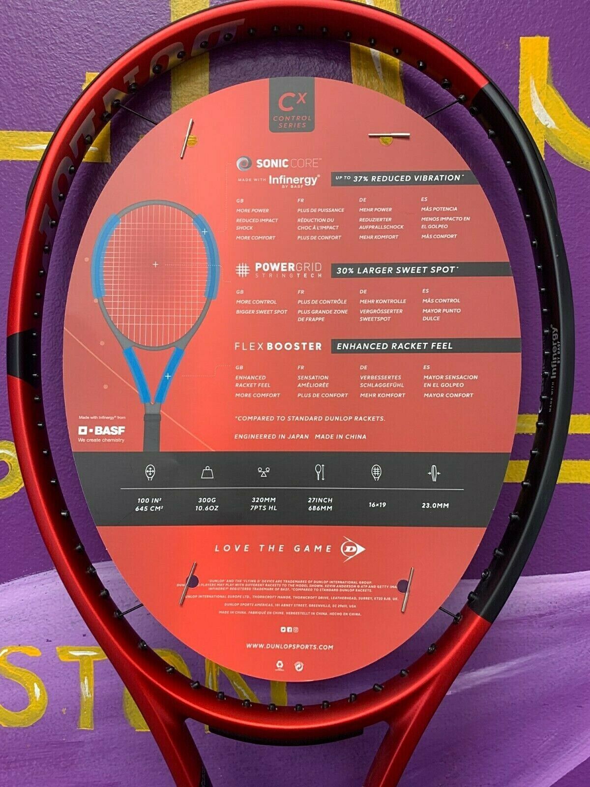 Dunlop CX 400 Tour Tennis Racket NEW, G2 (4 1/4