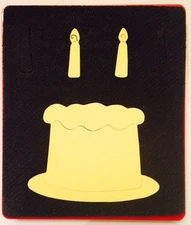 Sizzix Large Red Original Die Cutter ~ BIRTHDAY CAKE ~ Card Scrapbook Candles