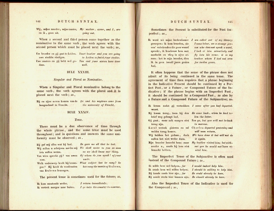 The Dutch Grammar, Preceded by an Historical Sketch, by T. Marshall, 1842, 1stEd - Image 4 of 4