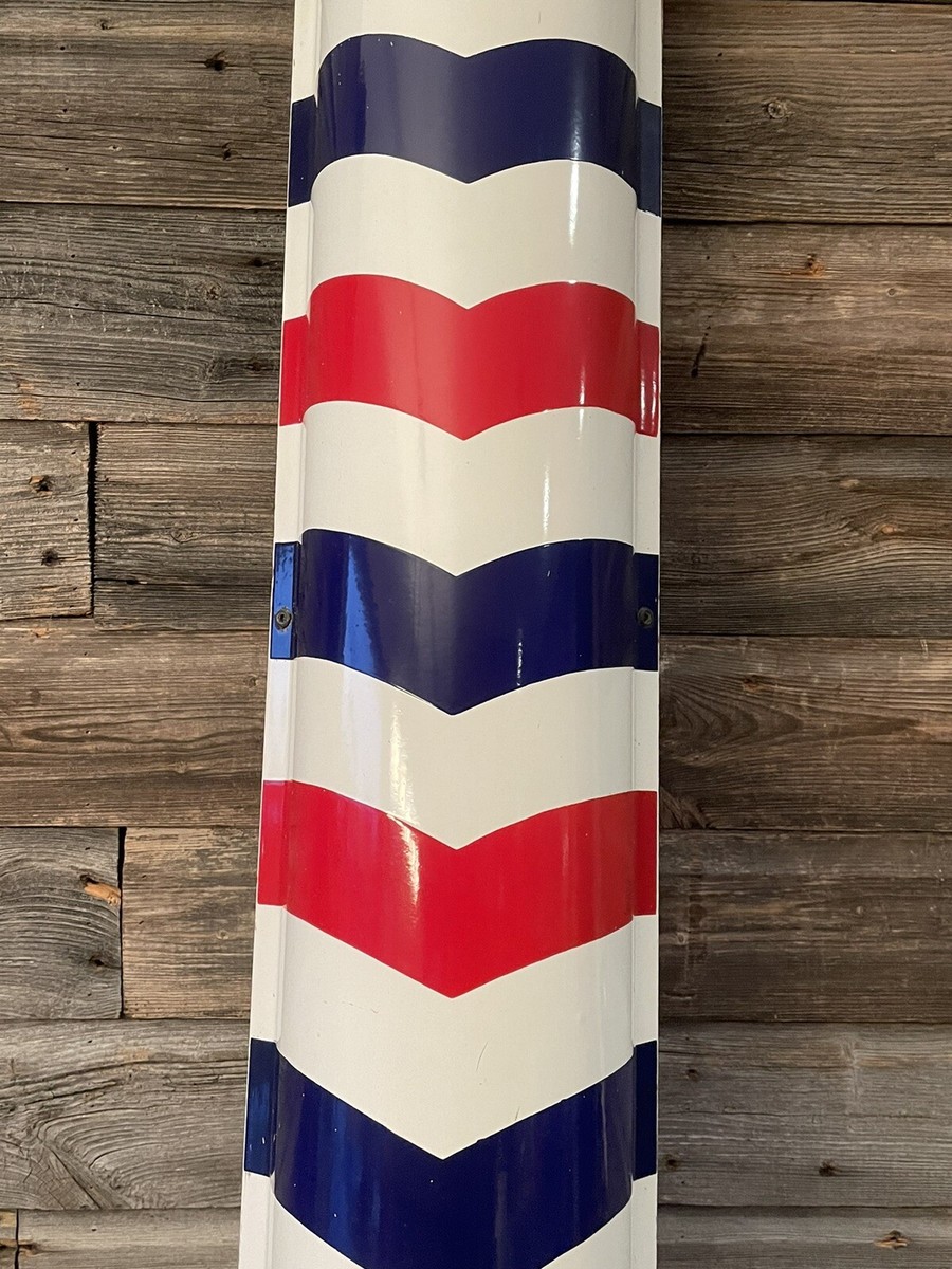 Vintage Barbershop Porcelain Sign Marvey Curved Sign | eBay