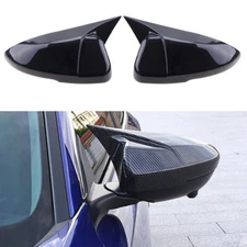 For Honda Accord 2018-2021 Carbon Fiber Ox Horn Style Rear View Mirror Cover Cap