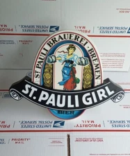 St. Pauli Brauerei Bremen Imported St. Pauli Girl Bier Beer Sign