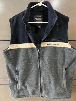 Vintage Mens Abercrombie Fitch Fleece Vest Medium PreY2k