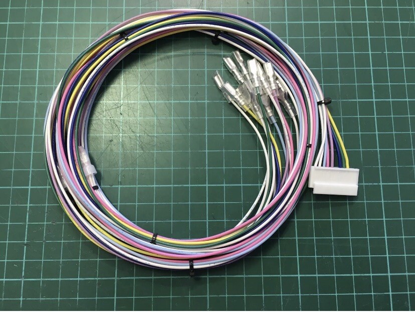 Câble Kick Harness CPS1 Capcom avec connecteurs de 2,8mm et longueur de 1,8m