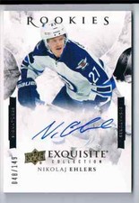 2015-16 EXQUISITE COLLECTION ROOKIES SIGNATURES NIKOLAJ EHLERS AUTO 048/149