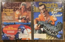Peyton Manning Sports Illustrated first issue, Barry Sanders Emmitt Smith cards