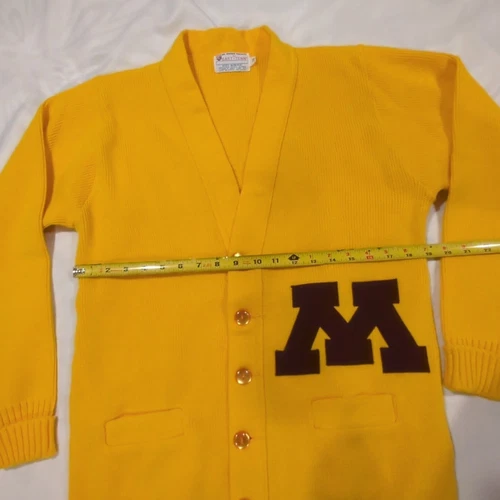 复古针织 Letterman 毛衣明尼苏达大学 Gophers 尺寸 38 - 第 3 张/共 5 张