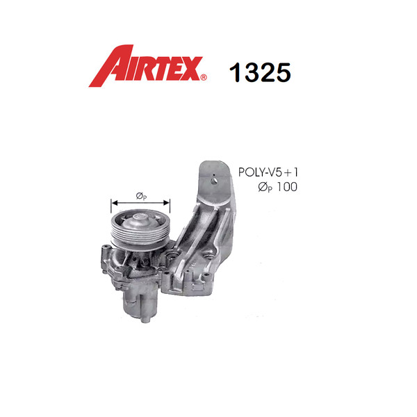 Wasserpumpe Lancia Delta - Prisma 1.9 TD Airtex FüR 7589778-image