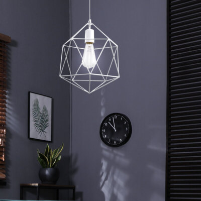 Hänge Decken Lampe Ess Zimmer Retro Strahler Pendel Beleuchtung Gitter Leuchte 