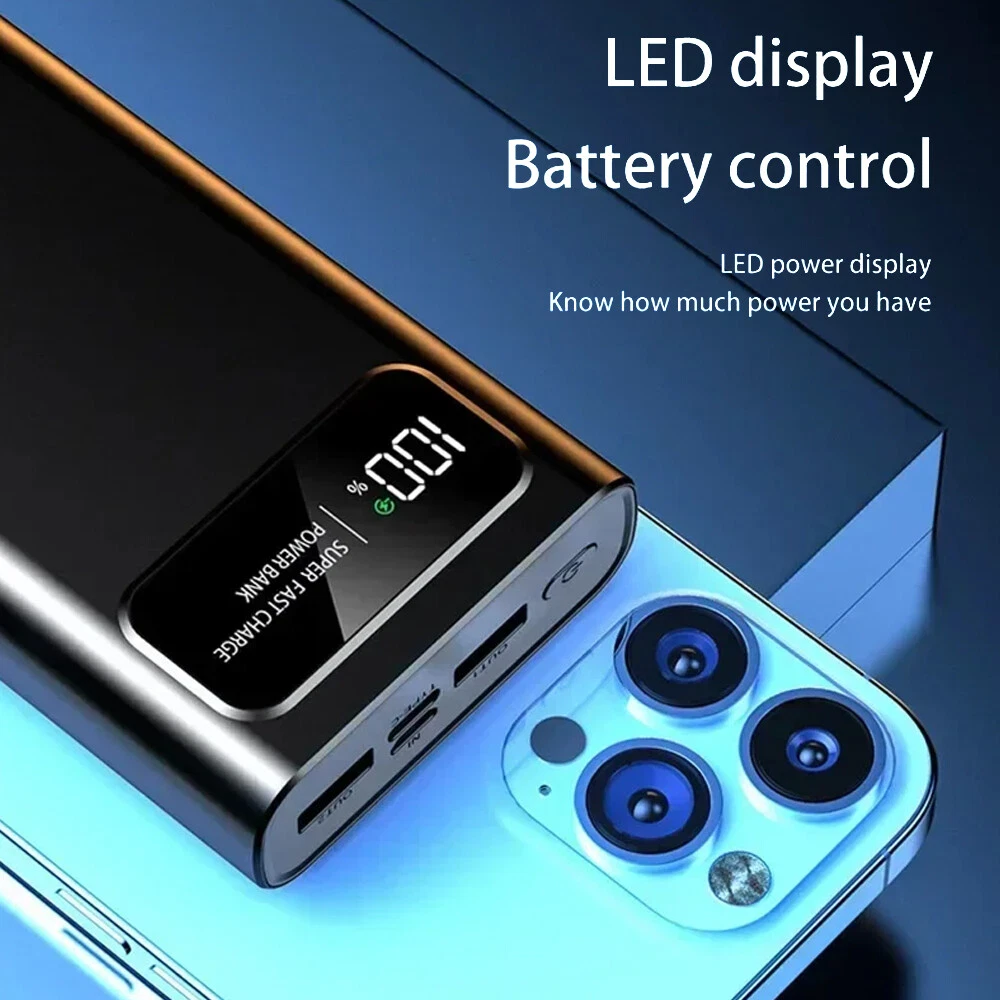 50,000mAh 120W Fast Charging Power Bank for Phones – Portable & High-Capacity  