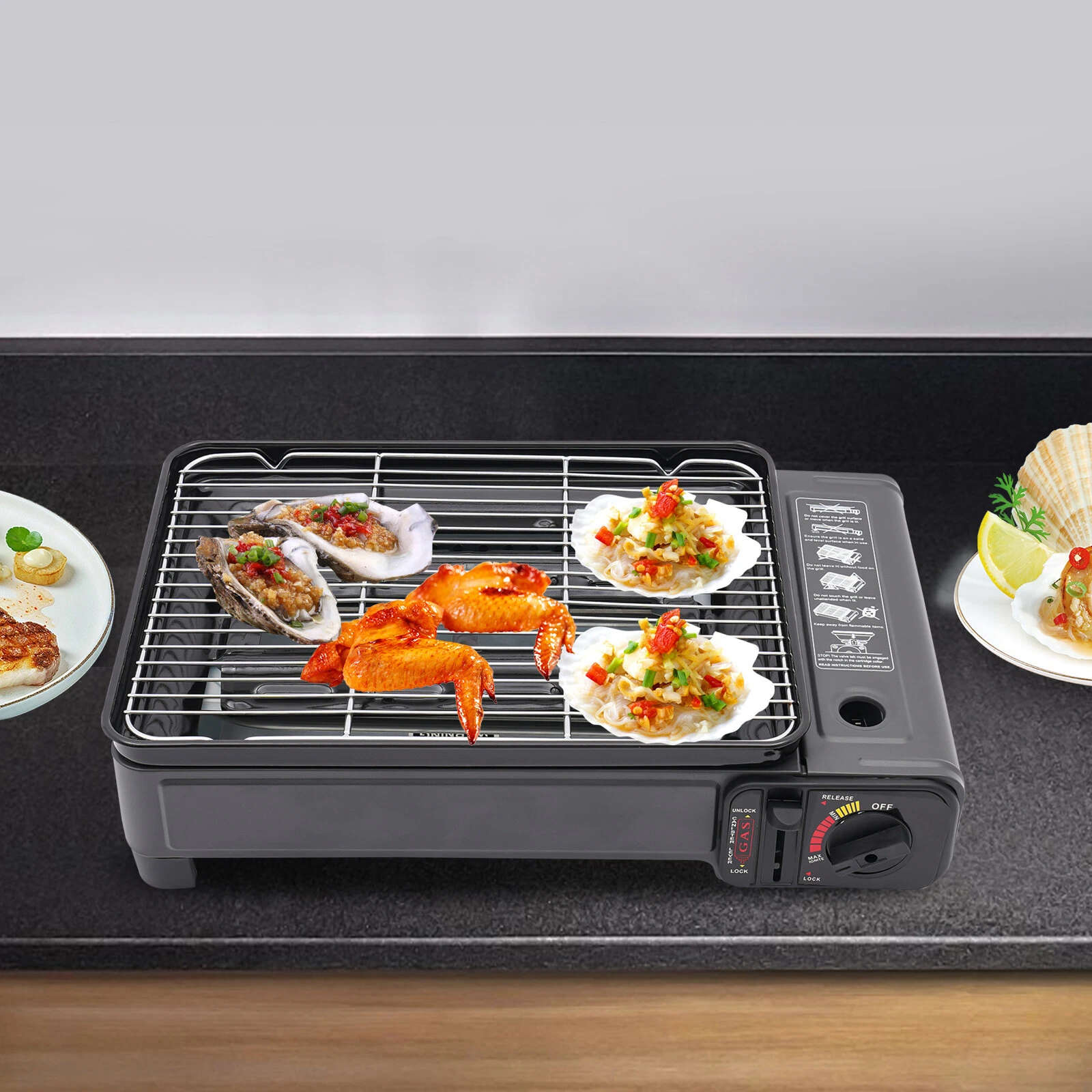 Butane Grill Stove, Portable Camping Grill Gas Stove, Portable Butane Gas Stove