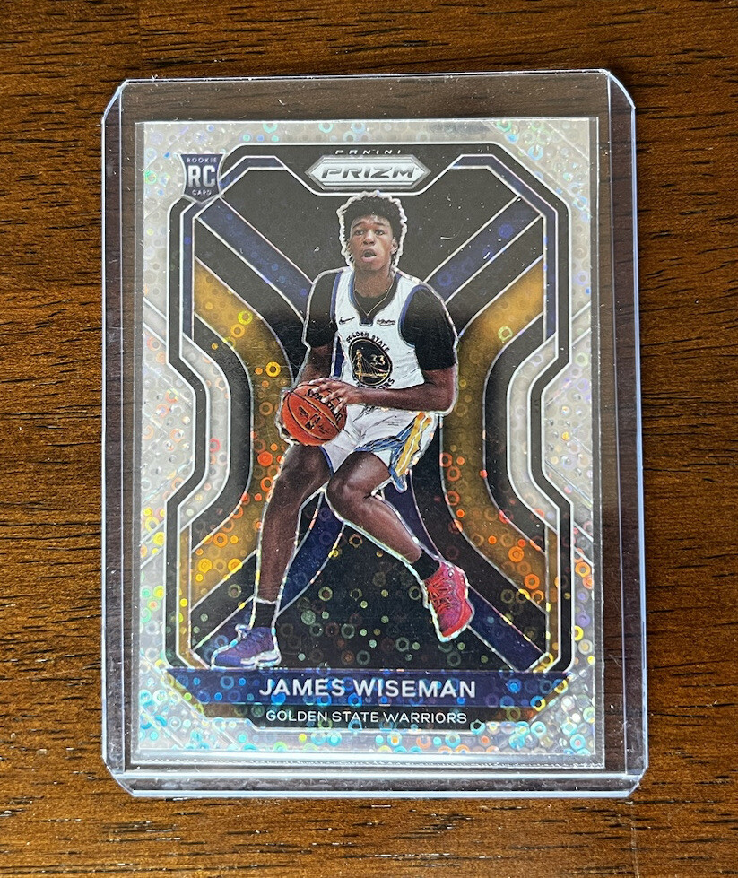 James Wiseman 2020 Prizm Fast Break Disco Variation Prizm RC #268 Warriors