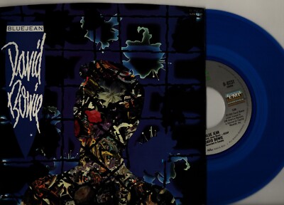 DAVID BOWIE - Blue Jean + Dancing With The Big Boys + blaues Vinyl / US` 84