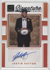 2017-18 Panini Donruss Signature Series Justin Patton #SS-JP Auto 1f1