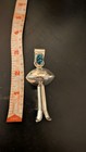 Navajo Native American Sterling Silver Turquoise Blossom Handmade - Harold Joe — photo 1