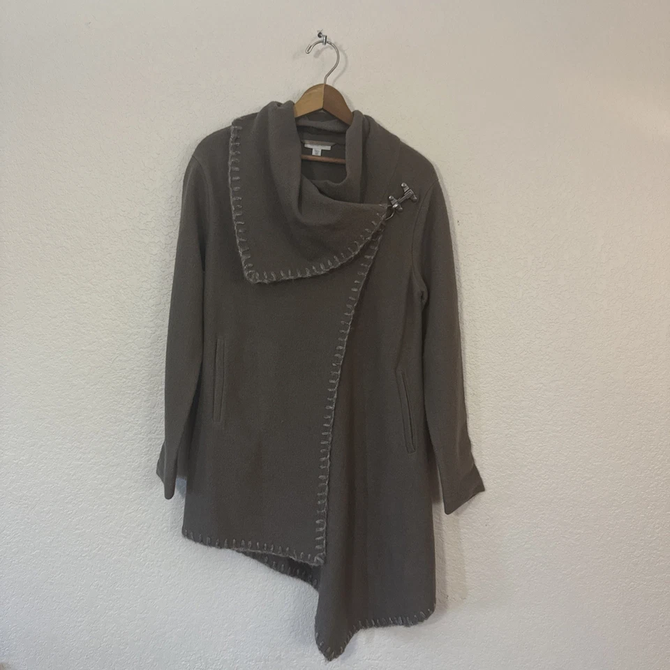 Suéter Abrigo Granate Hill Envolvente Talla 4P Hervido 100% Lana Nuevo Sin Etiquetas - Regalo para Ella/Tú Foto 3 de 4