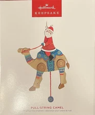 Hallmark Keepsake Pull String Camel Santa Christmas Ornament 2023 with Box