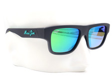 New Maui Jim Kokua Matte Black Green Maui Sunglasses MJ0368S-004 / GM638-02 199
