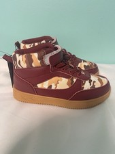 Burgandy Camo Print High Top Kids Size 13