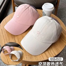 2024 Children Girls Ponytail Baseball Caps Sun Hats Baseball Caps Adjustable Sol