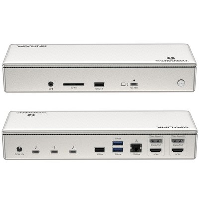WAVLINK Thunderbolt 4 Dockingstation 3x 4K/4x 4K Monitore Max 98W PD 2.5G LAN