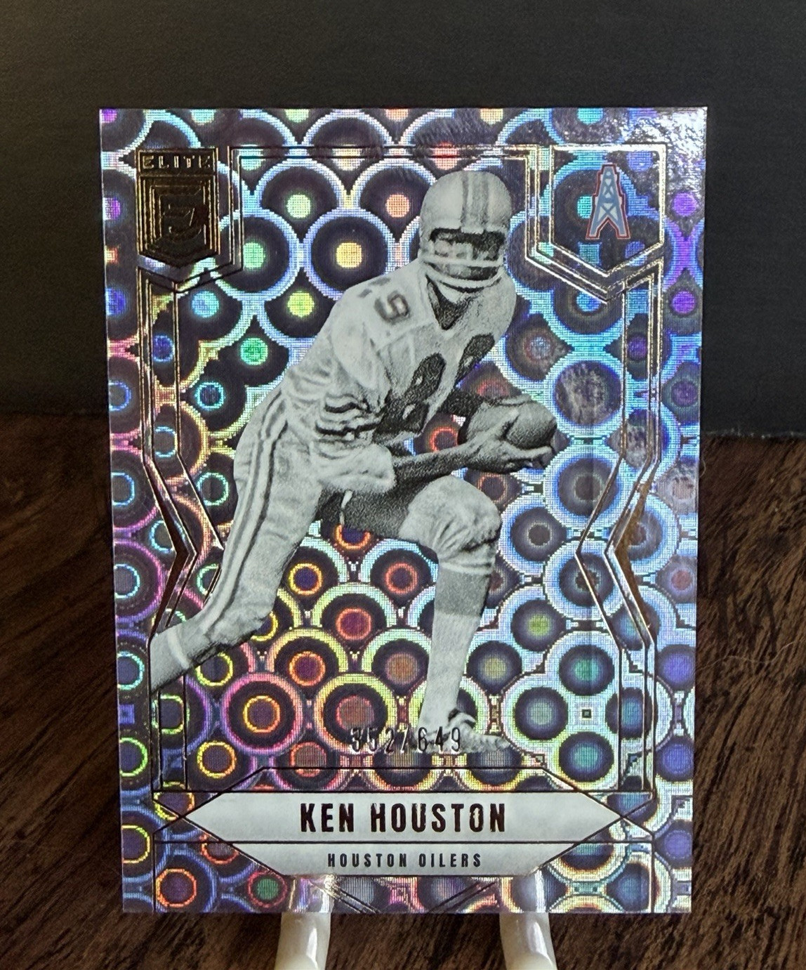 2025 Panini Donruss Elite Lavender Pyramids Ken Houston Oilers #96 /649