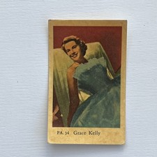 Grace Kelly 1958 Dutch Gum #34 Vintage Trading Card