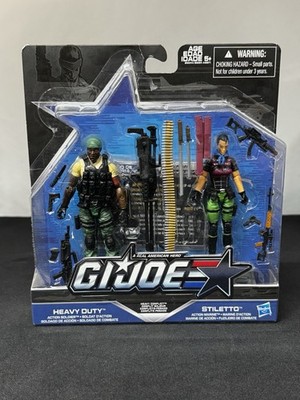 GI Joe Heavy Duty & Stiletto Heavy Conflict 2-Pack 50th Anniversary (see pics)