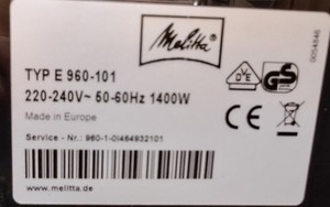Melitta Caffeo Bistro Kaffeevollautomat