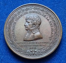 MEDAGLIA NAPOLEONE BONAPARTE 1800 PASSAGGIO GRAN SAN BERNARDO BATTAGLIA MARENGO