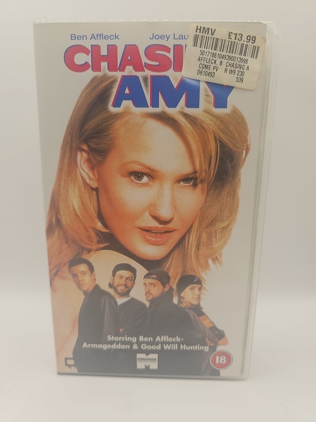 Chasing Amy VHS 1997 - Kevin Smith Film (Ben Affleck, Jay & Silent Bob) RARE
