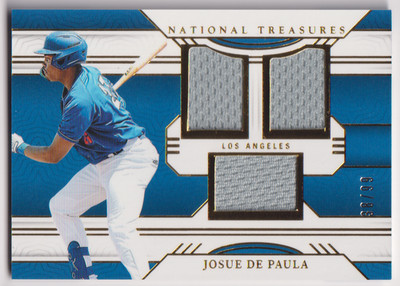 2024 Panini National Treasures #21 Josue De Paula 38/99 Los Angeles Dodgers