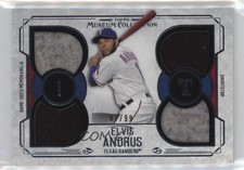 2015 Topps Museum Collection 87/99 Elvis Andrus #PPQR-EA 0vp1