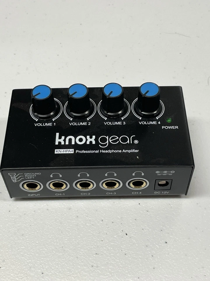 Stocking stuffer Headphone Amplifier 4 Channel Compact box Gear Tested Working - Image 3 of 4