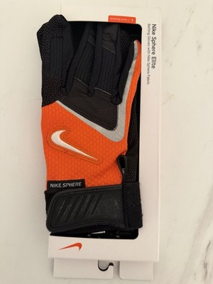 Nike Baseball Sphere Elite Men s Batting Gloves Size L New Orange Black