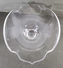 SIGNED STEUBEN CLEAR CRYSTAL HAND BLOWN LOBED BOWL