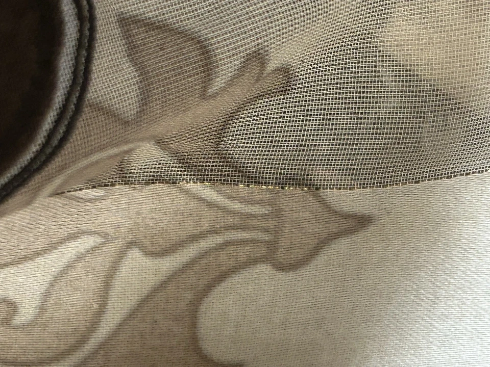 Bufanda Vintage CEJON Multi Marrón Beige Estampado Floral 10x62 Excelente Estado Foto 3 de 4