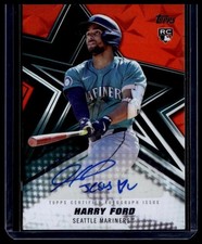 2026 Topps #BSA-HF Harry Ford Baseball Stars Autographs Orange #/25