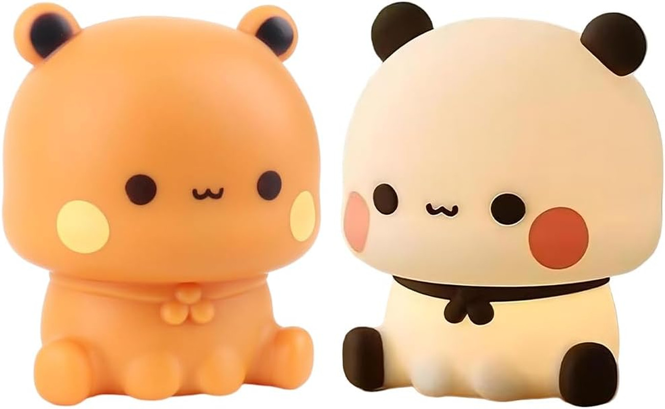 Luce Notturna Panda Bubu Dudu - Lampada Comodino Bambini Silicone LED