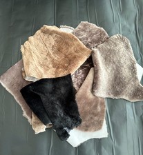 Sheepskin Scraps, min. 10x10 in, Fur Remnants, Sheepskin Pieces, Arts Craf,DIY