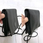 Borsa a tracolla FENDI vintage Pecan righe nere pelle PVC usata donna dal Giappone