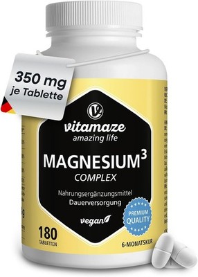 Magnesium complex high-dosed, 350 mg elemental magnesium with 24h depot effect