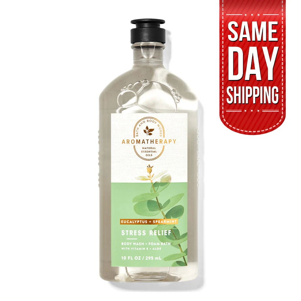 Jabón corporal de menta verde eucalipto Bath & Body Works + baño de espuma - 10 fl oz Foto 3 de 3