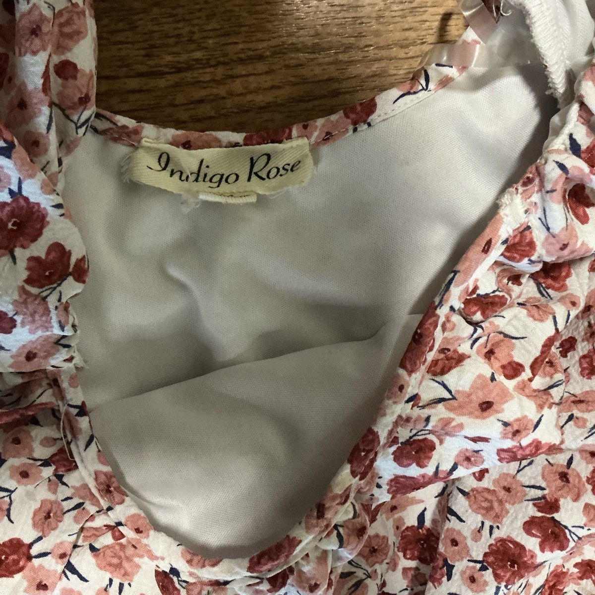 Indigo Rose Floral Dress Size M View 2
