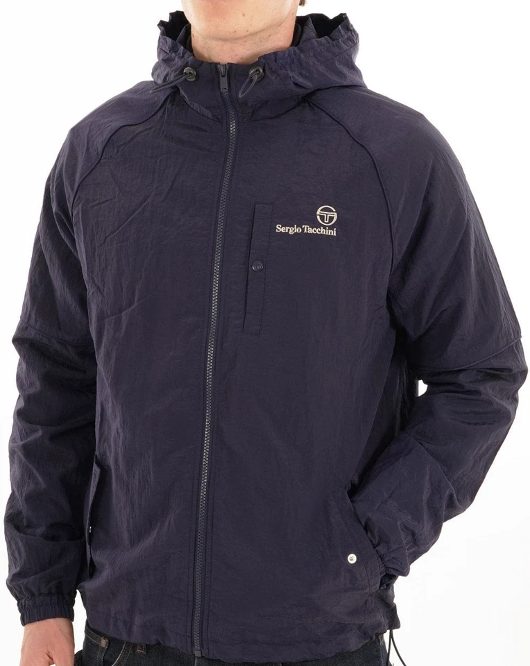 Sergio Tacchini Maldini Hooded Jacket Navy Blue - Image 4 of 4