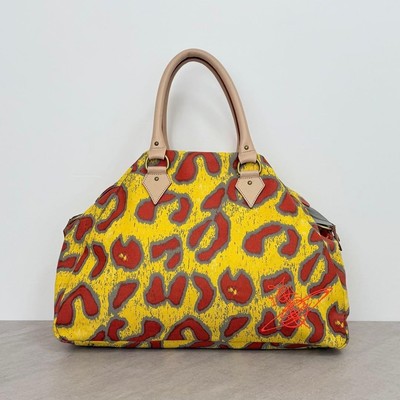 Vivienne Westwood Anglomania yasmin boston bag leopard Yellow From 