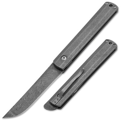 BÖKER PLUS Wasabi Damast Taschenmesser 42a Stil Japanisch Titangriff 01BO634DAM