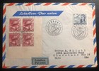 1947 Prague Czechoslovakia Special Cancel Airmail Cover To Cleveland OH USA — photo 1